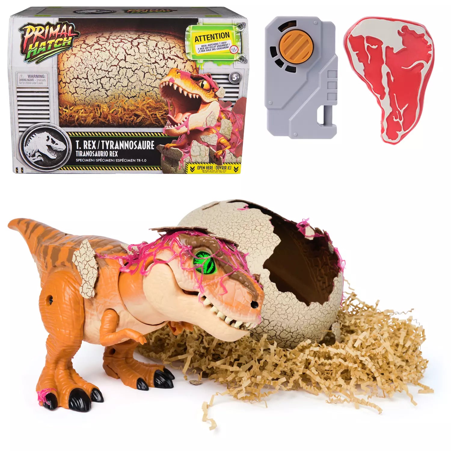 Primal Hatch Interactive Toy Dinosaur & Egg